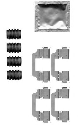 HELLA PAGID 8dz355205321 -  Комплектующие, колодки дискового тормоза
